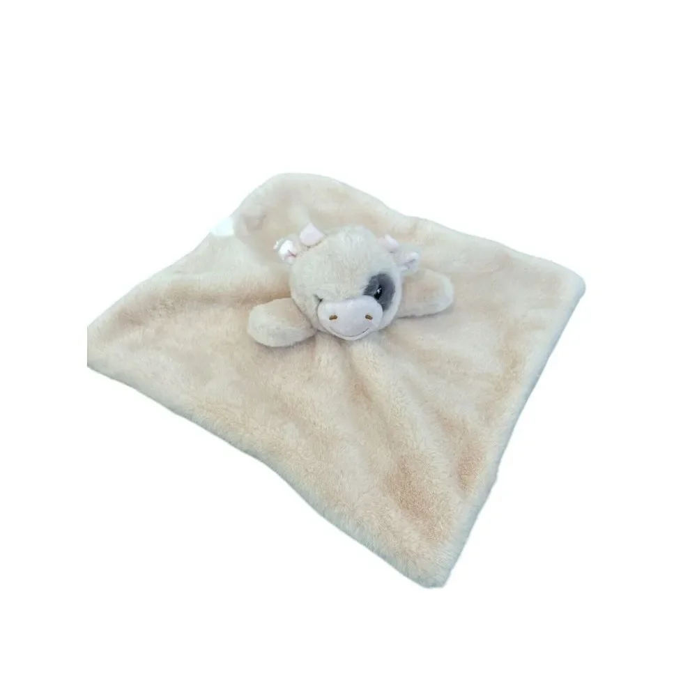 Lot of Lovey Security Blankets Soft Baby Dog Cow‎ Monkey Owl Plush Animals Clean